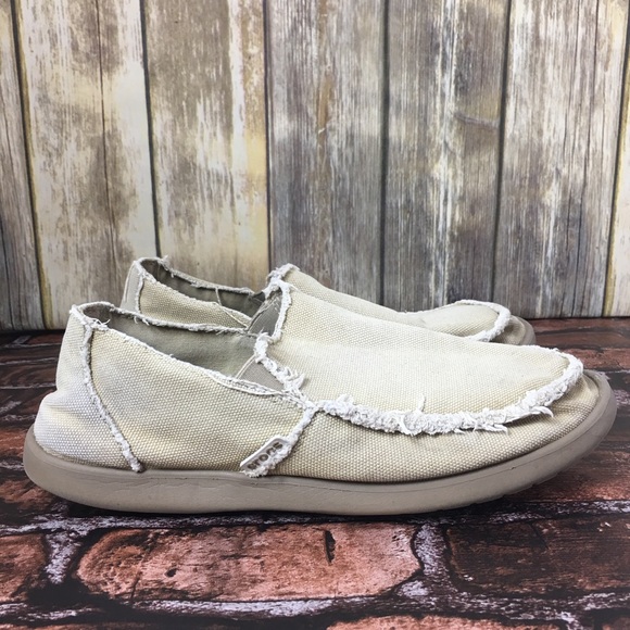 crocs mens canvas slip on shoes